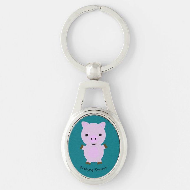 Porte-clés Sentiment de porc (Devant)