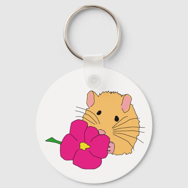 Porte-clés sentir l'odeur des rose (Recto)