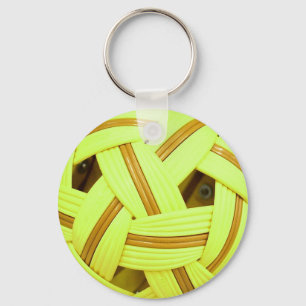 Porte-clés Sepak Takraw ball Yellow Sports