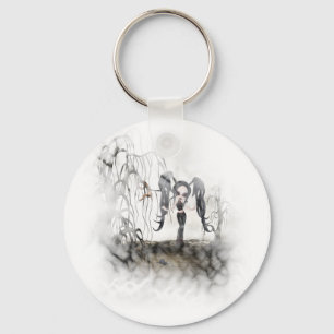 Porte-clés Sepia Goth Girl Vignette