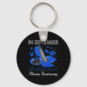 Porte-clés Septembre Porter Bleu Haut talons Ataxie Sensibili