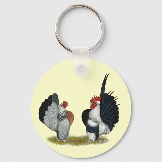 Porte-clés Serama Bantams (Recto)