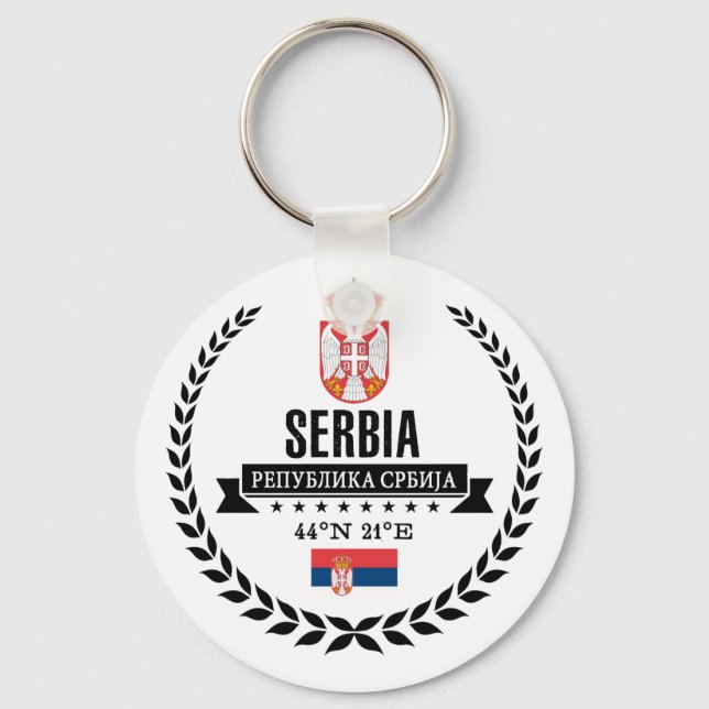 Porte-clés Serbie (Recto)