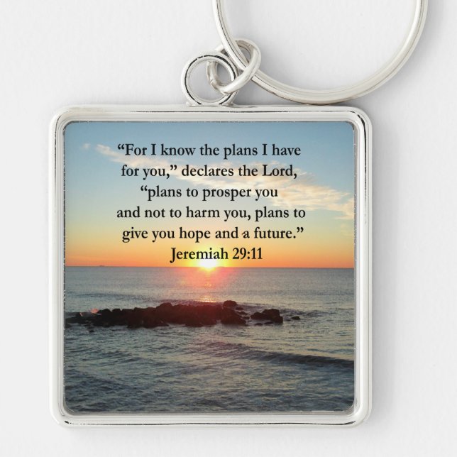 PORTE-CLÉS SERENE JEREMIAH 29:11 SUNRISE (Devant)
