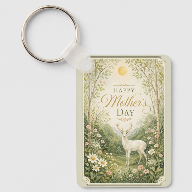 Porte-clés Sérénité de la prairie printanière (Recto)