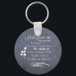 Porte-clés Sérénité prière cadeau chalkboard rétro<br><div class="desc">Bautieux cadeau rétro style tableau noir avec vers de la prière de sérénité. Joli et inspirant.</div>