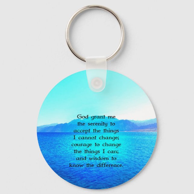 Porte-clés Serenity Prayer (Recto)