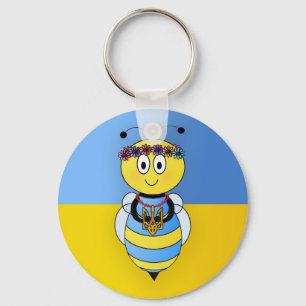 Porte-clés Série ukrainienne d'abeille