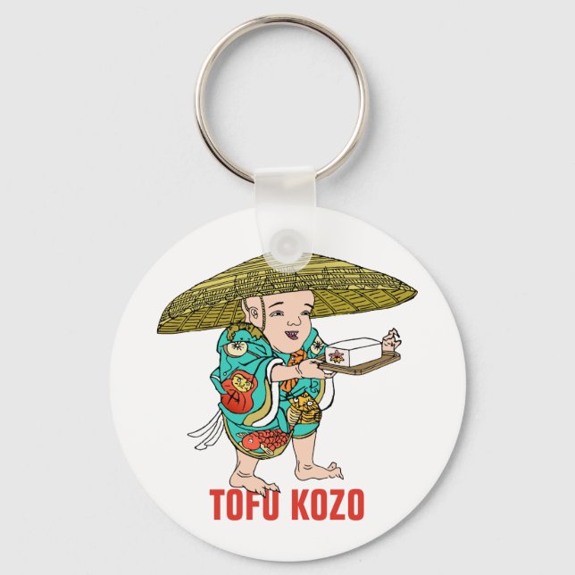 Porte-clés Série Yokai : Tofu Kozo (Recto)