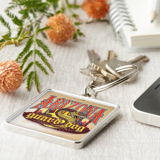 Porte-clés Serpent de chien de garde d'Arizona (Côté)