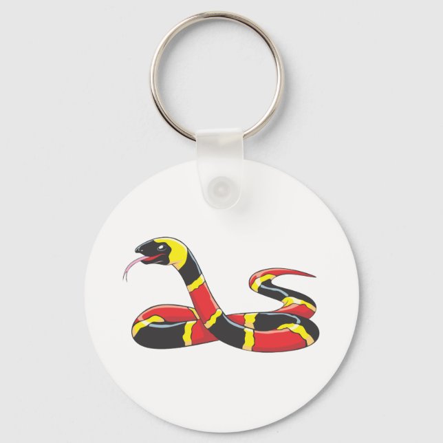 Porte-clés Serpent de corail oriental venimeux (Recto)