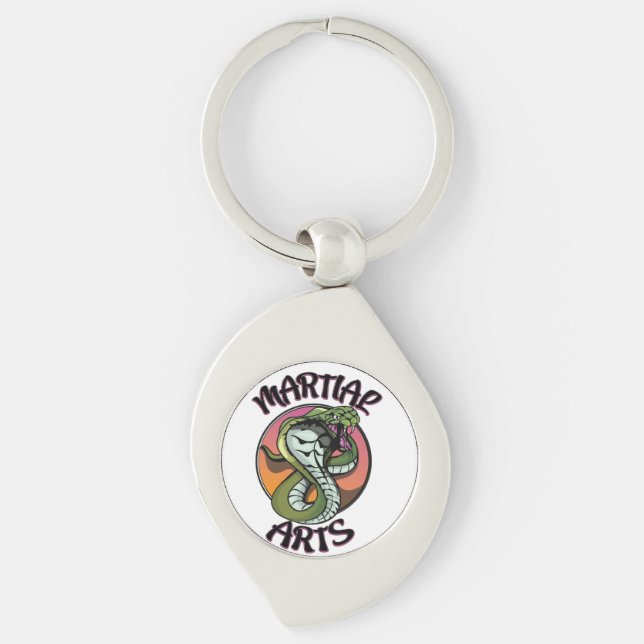 Porte-clés Serpent des arts martiaux (Devant)