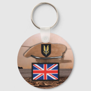 Porte-clés service aérien spécial du royaume-uni sas badge bé