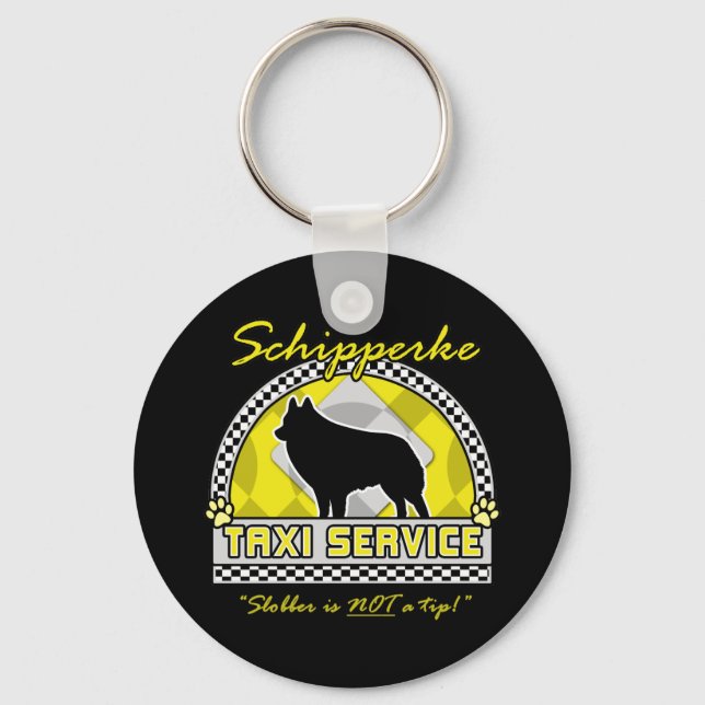 Porte-clés Service de taxi Schipperke (Recto)