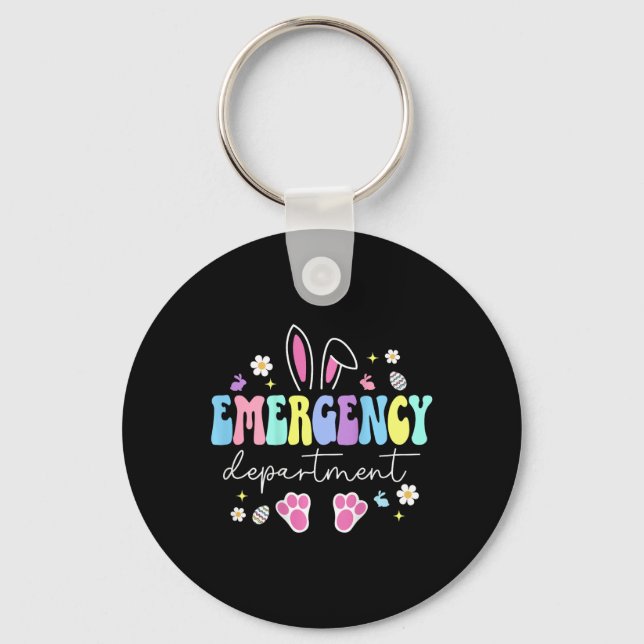 Porte-clés Service des urgences Pâques Urgences infirmière (Recto)