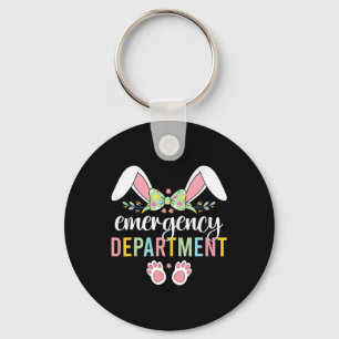 Porte-clés Service D'Urgence Bunny Salle D'Urgence Er Infirmi