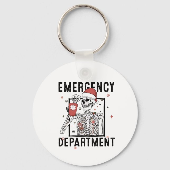 Porte-clés Service d'urgence Skeleton Nuring Coffee Lover (Recto)