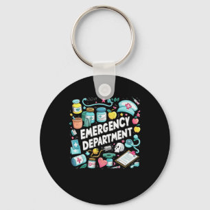 Porte-clés Service D'Urgence Super Er Crew Nurse Room Ste