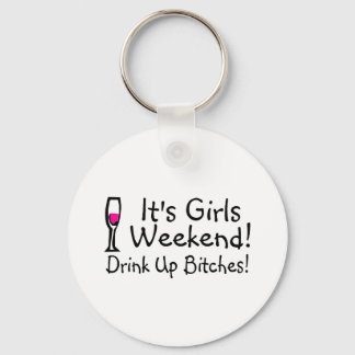 Porte-clés Ses Filles Week-End Drunup Vin