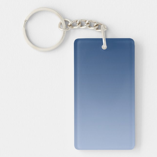 Porte-clés SEULEMENT dégradés de COULEUR - bleu (Devant)