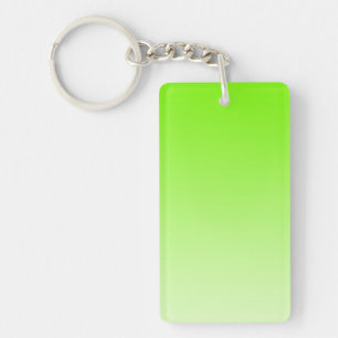 Porte-clés SEULEMENT dégradés de COULEUR - vert néon