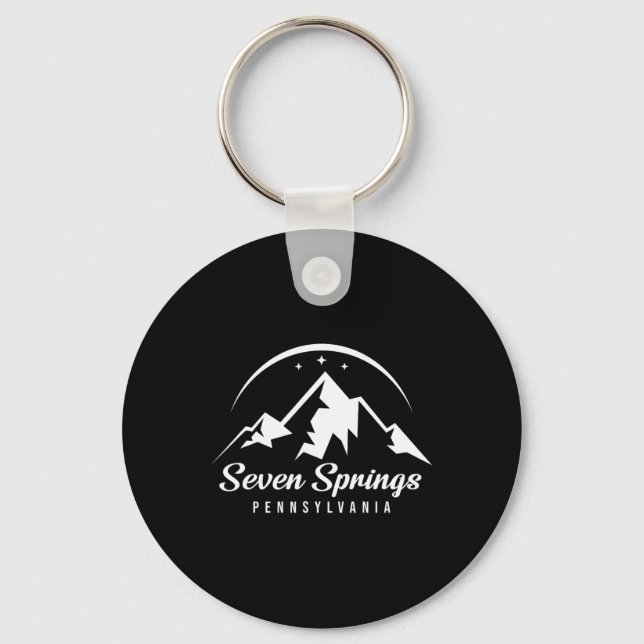 Porte-clés Seven Springs Pennsylvania Ski Resort Snowb (Recto)