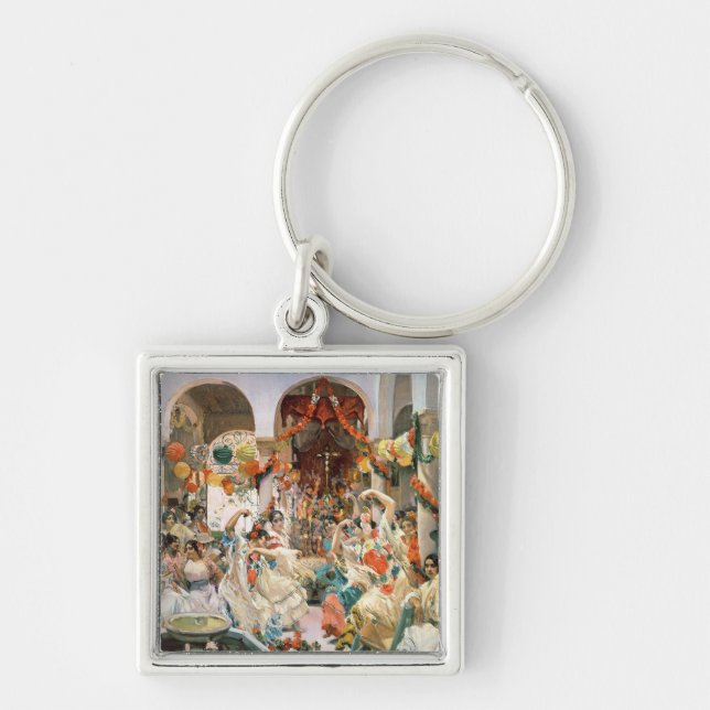 Porte-clés Séville (huile sur la toile) (Devant)