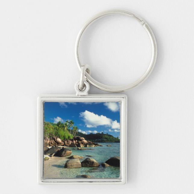 Porte-clés Seychelles, île de Mahe, plage d'Anse Royale. 3 (Devant)