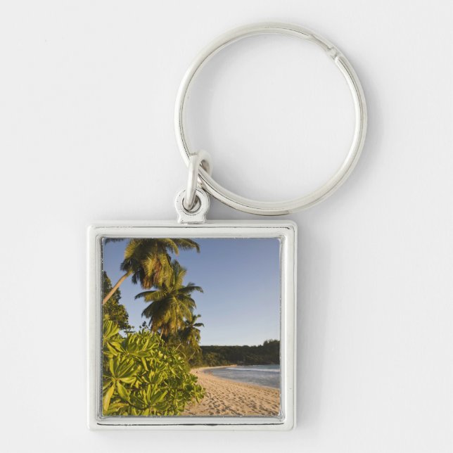Porte-clés Seychelles, île de Mahe, plage d'Anse Takamaka, (Devant)