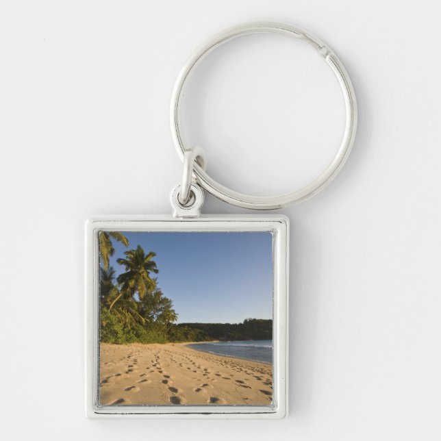 Porte-clés Seychelles, île de Mahe, plage d'Anse Takamaka, 2 (Devant)