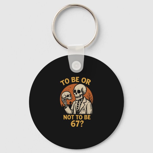 Porte-clés Shakespeare 67 Mème Drôle Squelette Nerd Halloween (Recto)