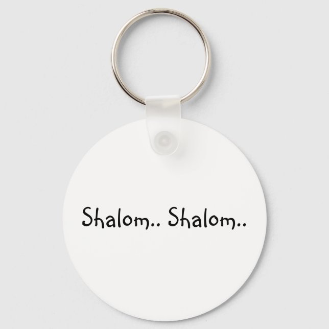 Porte-clés Shalom.. Shalom.. - PORTE - CLÉ (Recto)