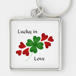 Porte-clés Shamrock et coeur