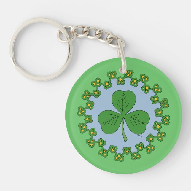 Porte-clés Shamrock et réseau (Devant)