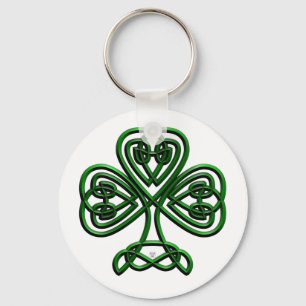 Porte-clés Shamrock vert Jour de la Saint Patrick