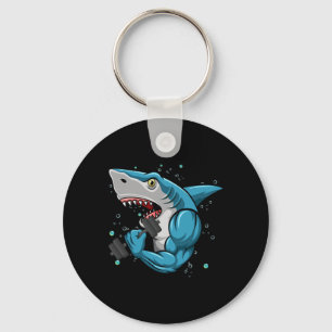 Porte-clés Shark Gym Powerlifting Weightlifting Bodybuilding