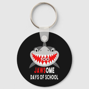 Porte-clés Shark Jawesome 100 Jours School mignonne plaisir c