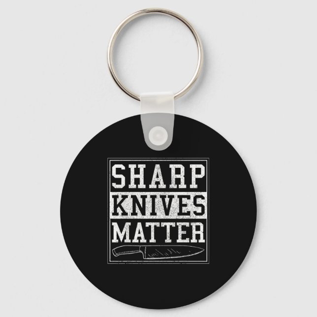 Porte-clés Sharp Knives - Funny Chef Gift Cooking Shirt  (Recto)