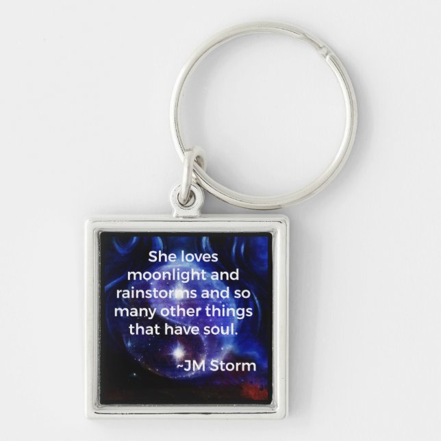Porte-clés She Loves Premium Square Keychain (Devant)