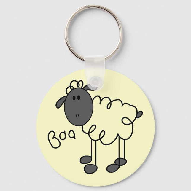 Porte-clés Sheep Dit T-shirts et cadeaux Baa (Recto)