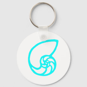 Porte-clés Shell Couper Cyan Le MUSÉE Zazzle Cadeaux
