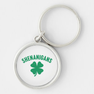 Porte-clés Shenanigans Shamrock Saint-Patrick Rétro