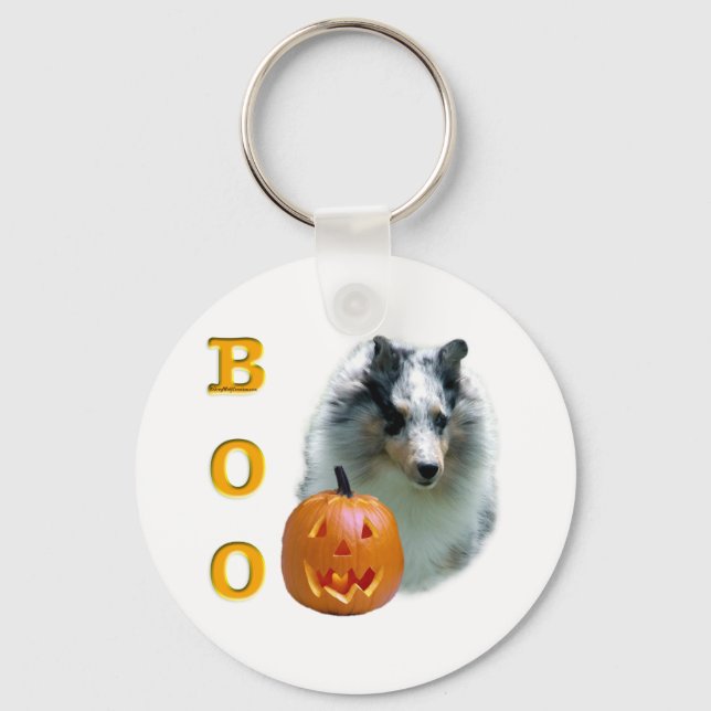 Porte-clés Shetland Sheepdog (merle) Boo (Recto)