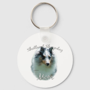 Porte-clés Shetland Sheepdog (merle) Maman 2