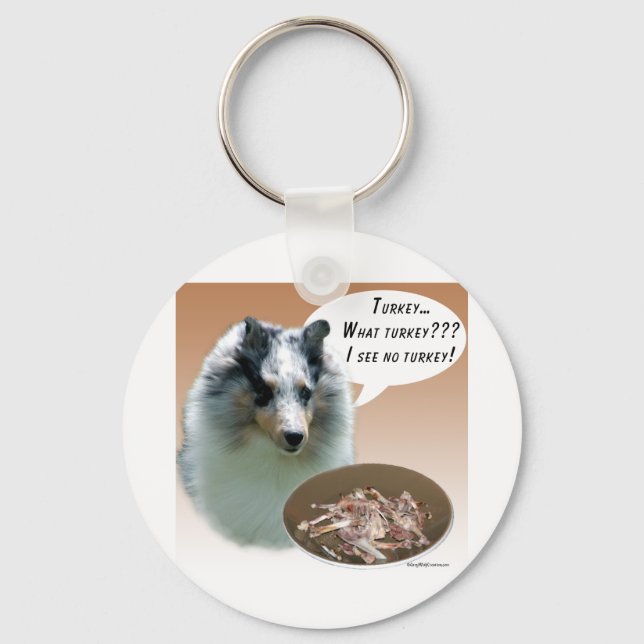 Porte-clés Shetland Sheepdog (merle) Turquie (Recto)