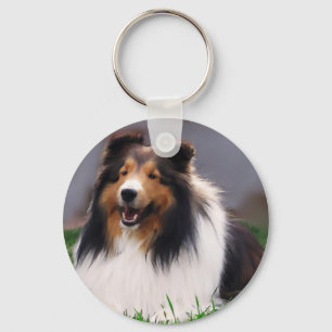 Porte-clés Shetland Sheepdog Sheltie Cadeaux