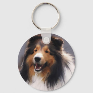 Porte-clés Shetland Sheepdog Sheltie Cadeaux