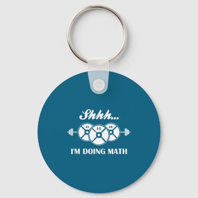 Porte-clés Shhh I'm Doing Math Weight Lifting Math Lover Quot (Recto)