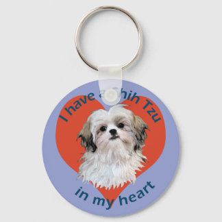 Porte-clés Shi Tzu dans Mon coeur