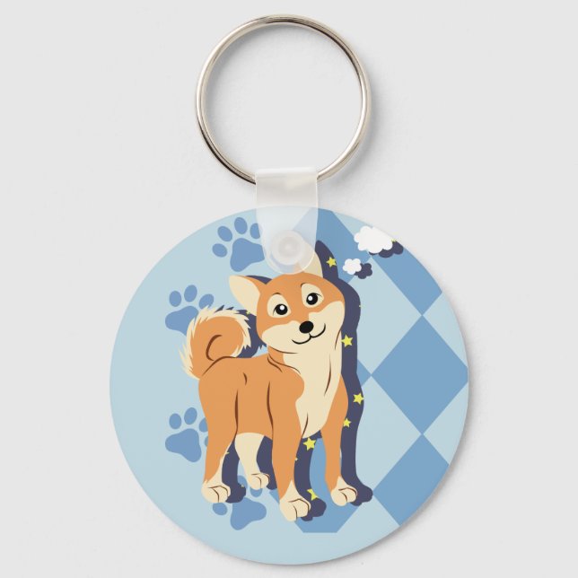Porte-clés Shiba Inu (Recto)